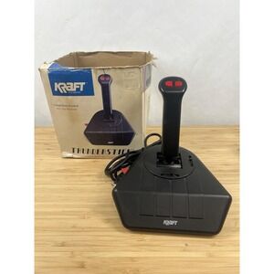 Kraft Thunderstick Vintage IBM PC Joystick Clean w/ Partial Box DOS Very Clean